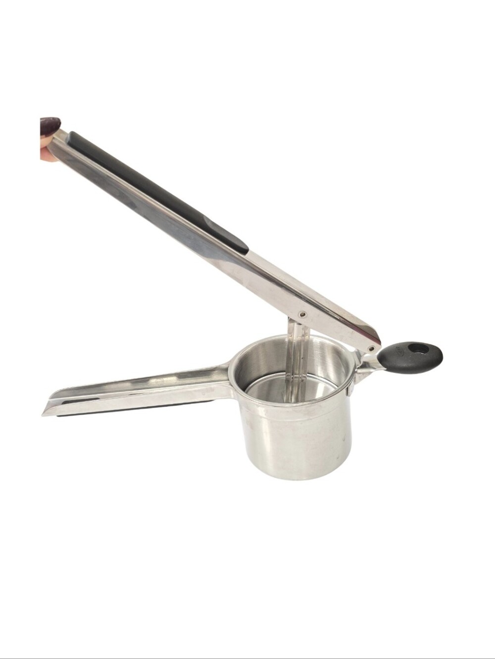 Stainless Steel Potato Ricer / Fruit Press - Silver